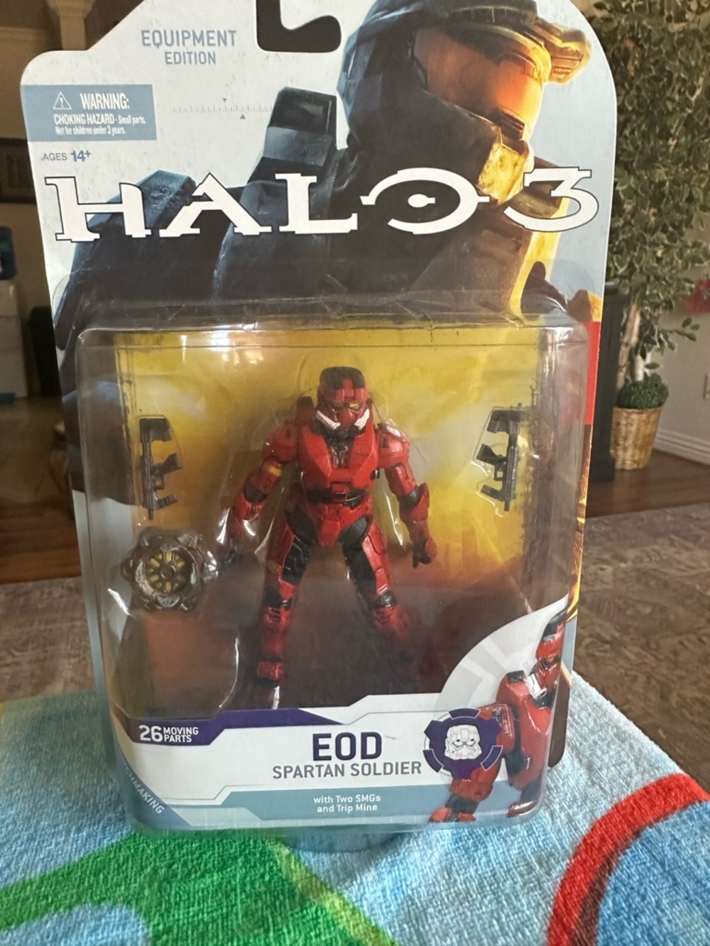 Halo Collectible Action Figure Display Backing — Multi-Color Spartan Lineup